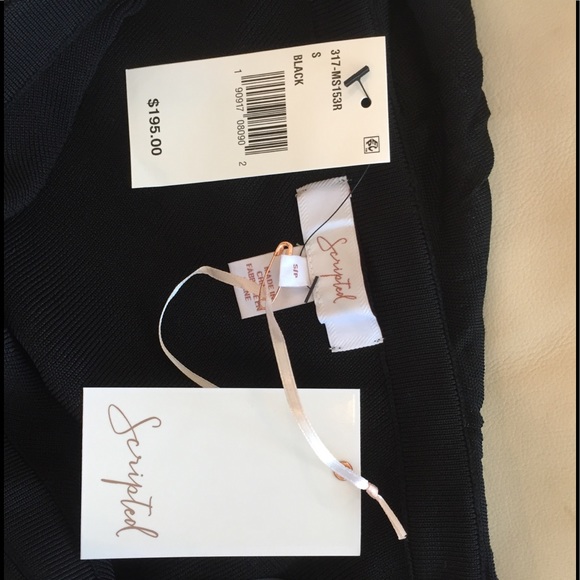 Scripted One Shoulder Evening Top - Picture 6 of 8